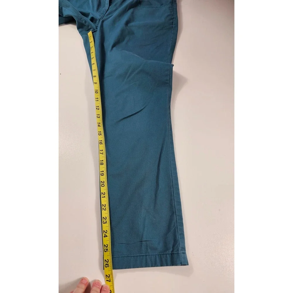Brooks brothers red fleece teal career casual trousers size 10 *